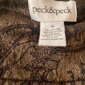 Stein Mart gold plaid size 10